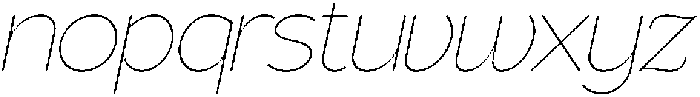 Gorga S X Light Ult Expanded It otf (300) Font LOWERCASE