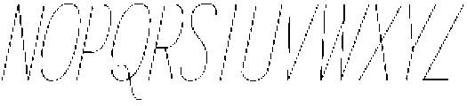 Gorga S X Light X Condensed It otf (300) Font UPPERCASE