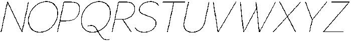 Gorga S X Light X Expanded It otf (300) Font UPPERCASE