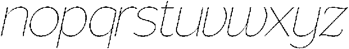 Gorga S X Light X Expanded It otf (300) Font LOWERCASE
