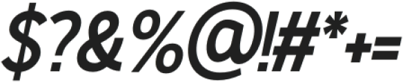 Gorga Sans Black Semi Expanded Italic otf (900) Font OTHER CHARS