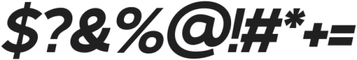 Gorga Sans Black Ultra Expanded Italic otf (900) Font OTHER CHARS