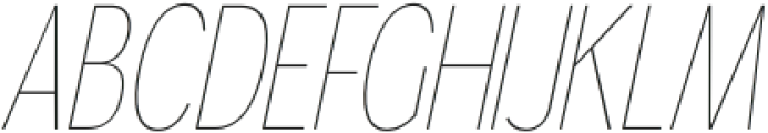 Gorga Sans Extra Light Condensed Italic otf (200) Font