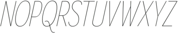 Gorga Sans Extra Light Condensed Italic otf (200) Font UPPERCASE