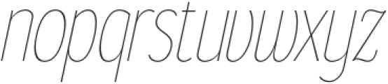 Gorga Sans Extra Light Condensed Italic otf (200) Font LOWERCASE