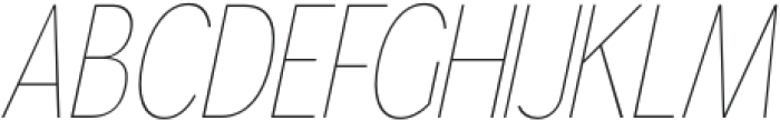 Gorga Sans Extra Light SemiCondensed Italic otf (200) Font UPPERCASE