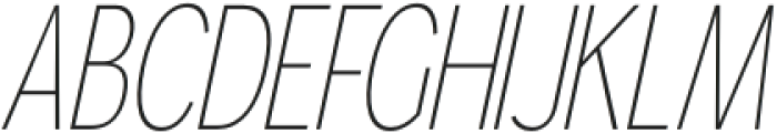 Gorga Sans Light Condensed Italic otf (300) Font UPPERCASE