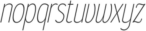 Gorga Sans Light Condensed Italic otf (300) Font LOWERCASE