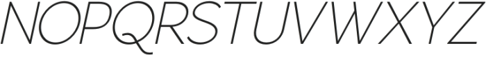 Gorga Sans Light Extra Expanded Italic otf (300) Font UPPERCASE