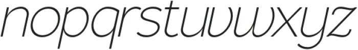 Gorga Sans Light Extra Expanded Italic otf (300) Font LOWERCASE