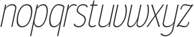 Gorga Sans Light SemiCondensed Italic otf (300) Font LOWERCASE