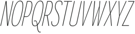 Gorga Sans Light Ultra Condensed Italic otf (300) Font UPPERCASE