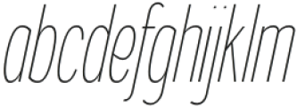 Gorga Sans Light Ultra Condensed Italic otf (300) FONT