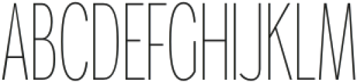 Gorga Sans Light Ultra Condensed otf (300) Font UPPERCASE