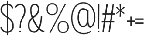Gorga Sans Regular SemiCondensed otf (400) Font OTHER CHARS