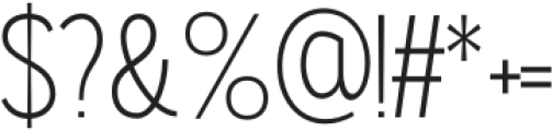 Gorga Sans Regular otf (400) Font OTHER CHARS