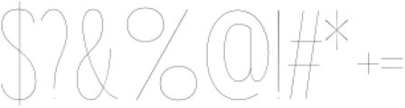 Gorga Sans Thin Condensed otf (100) Font OTHER CHARS