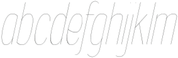 Gorga Sans Thin Extra Condensed Italic otf (100) FONT