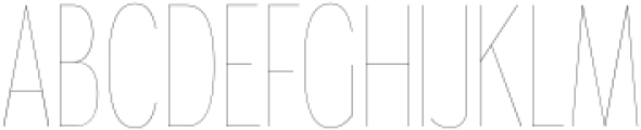 Gorga Sans Thin Extra Condensed otf (100) Font UPPERCASE