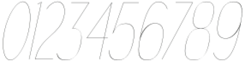 Gorga Sans Thin SemiCondensed Italic otf (100) Font OTHER CHARS