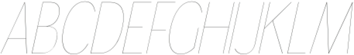 Gorga Sans Thin SemiCondensed Italic otf (100) Font