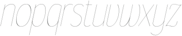 Gorga Sans Thin SemiCondensed Italic otf (100) Font LOWERCASE