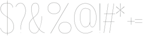 Gorga Sans Thin SemiCondensed otf (100) Font OTHER CHARS
