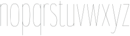 Gorga Sans Thin Ultra Condensed ttf (100) Font LOWERCASE