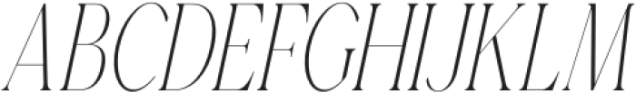 Gorga T Light Condensed It otf (300) Font UPPERCASE