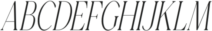 Gorga T Medium Condensed It otf (500) Font UPPERCASE