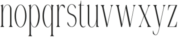 Gorga T Regular Extra Condensed otf (400) Font LOWERCASE