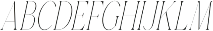 Gorga T Thin Condensed it otf (100) Font UPPERCASE