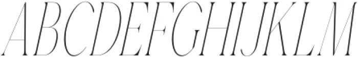 Gorga T Thin Extra Condensed It otf (100) Font UPPERCASE