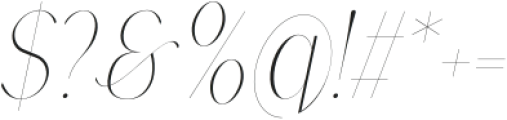 Gorga T Thin Italic otf (100) Font OTHER CHARS