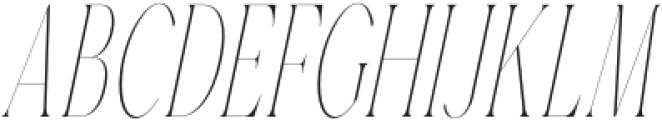 Gorga T Thin Ultra Condensed It otf (100) Font UPPERCASE