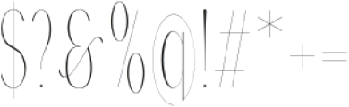 Gorga T Thin Ultra Condensed otf (100) Font OTHER CHARS