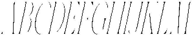 Gorga T VF Italic ttf (400) Font UPPERCASE