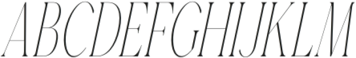 Gorga T X Light X Condensed It otf (300) Font UPPERCASE