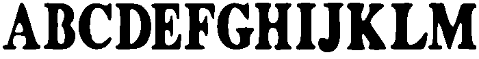 Gorgeous SANS Regular otf (400) Font UPPERCASE