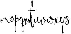 Gorgeous otf (400) Font LOWERCASE