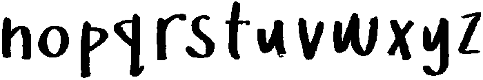 Gorgeous ttf (400) Font LOWERCASE
