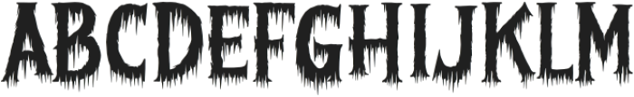 Gorgon Cursed Dripping otf (400) Font UPPERCASE