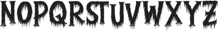 Gorgon Cursed Dripping otf (400) Font UPPERCASE