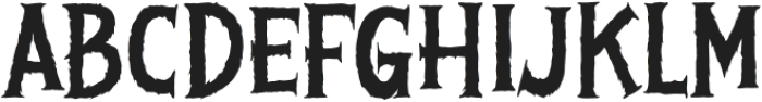 Gorgon Cursed Rough otf (400) Font UPPERCASE