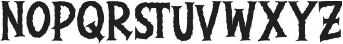Gorgon Cursed Rough otf (400) Font UPPERCASE