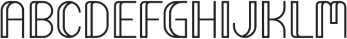 Gornel Line Regular otf (400) Font LOWERCASE