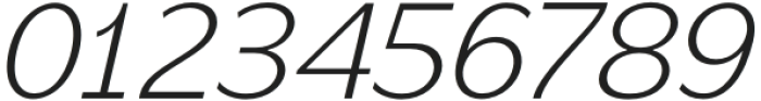 Gosent ExtraLight Oblique otf (200) Font OTHER CHARS
