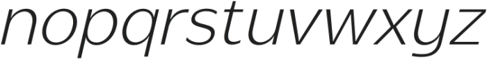 Gosent ExtraLight Oblique otf (200) Font LOWERCASE