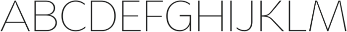 Gosent Thin otf (100) Font UPPERCASE