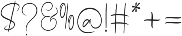 GosfilaSignature-Regular otf (400) Font OTHER CHARS